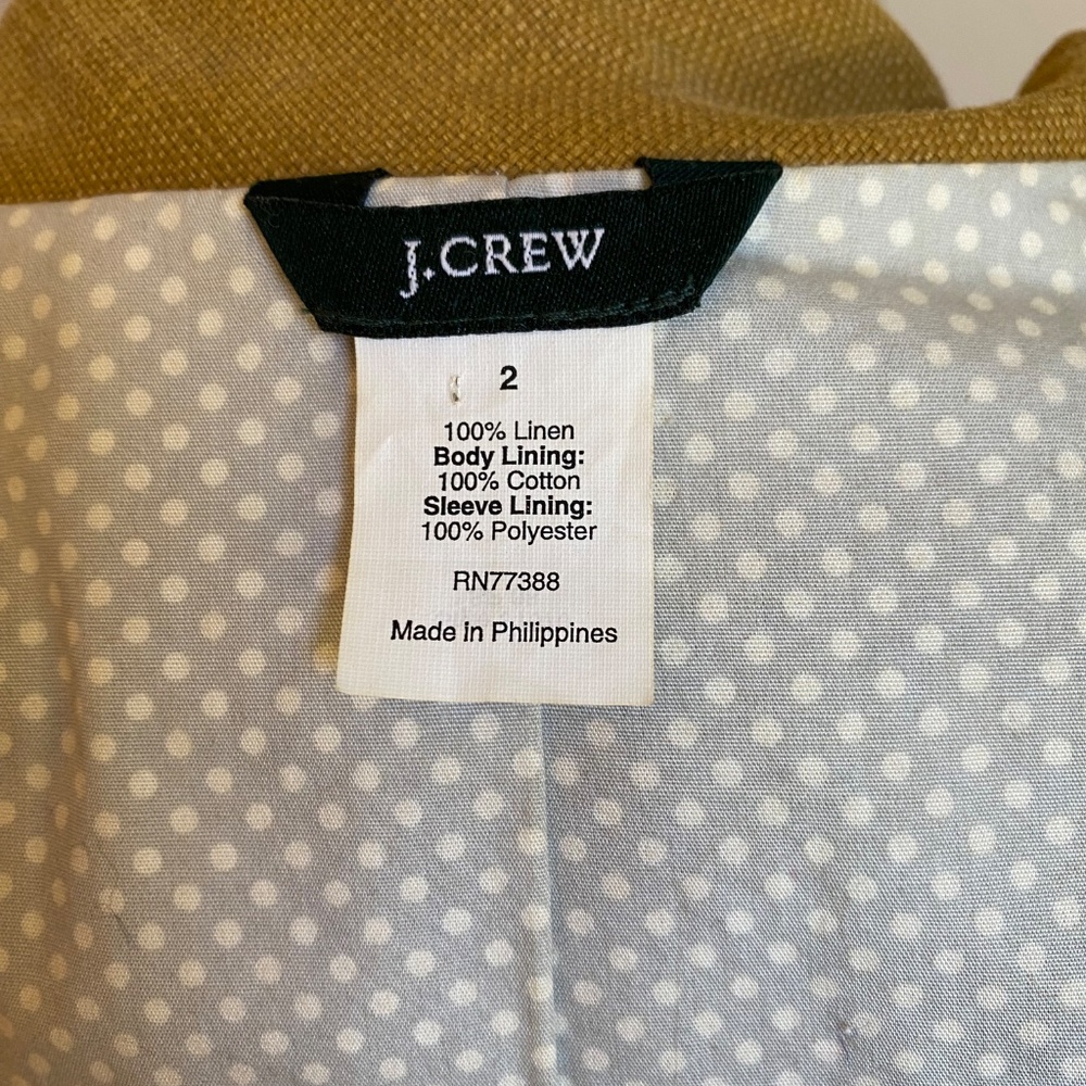 J. Crew Linen Jacket - Picture 6 of 7